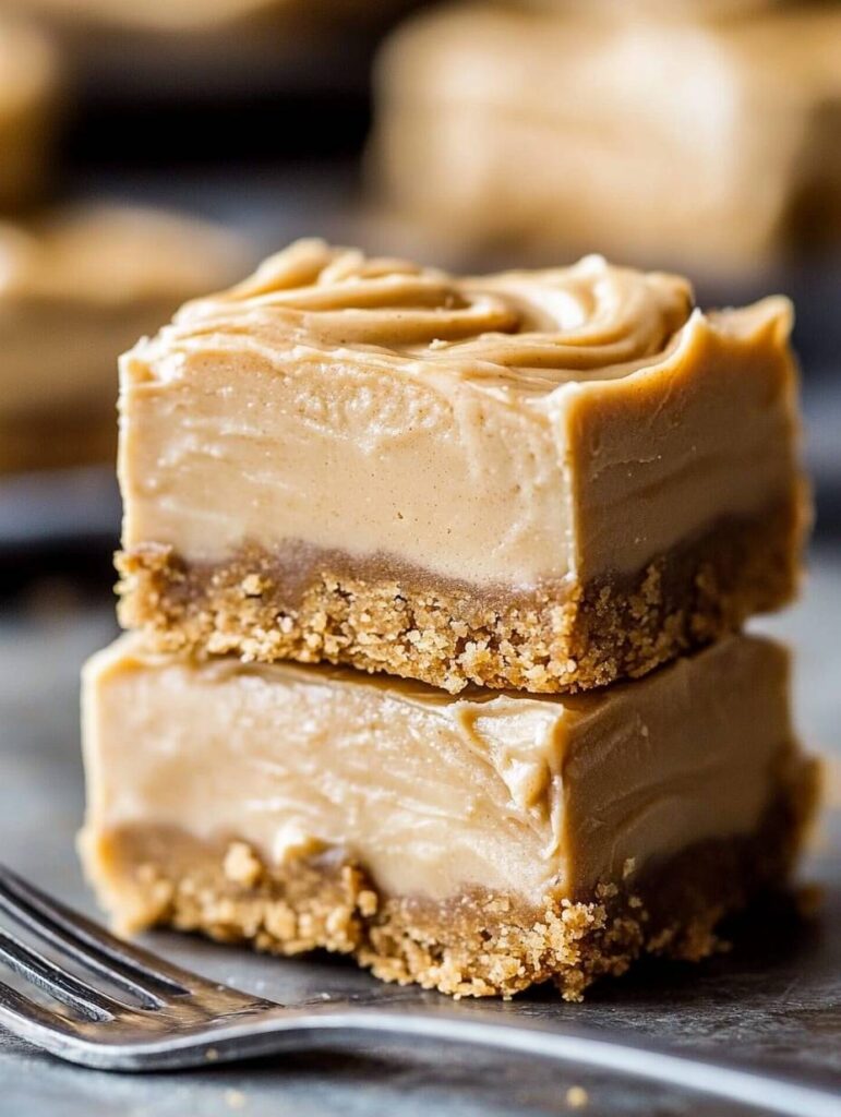 Butterscotch Blondies with Brown Sugar Frosting