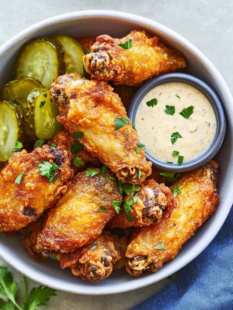 Dill Pickle Ranch Chicken Wings
