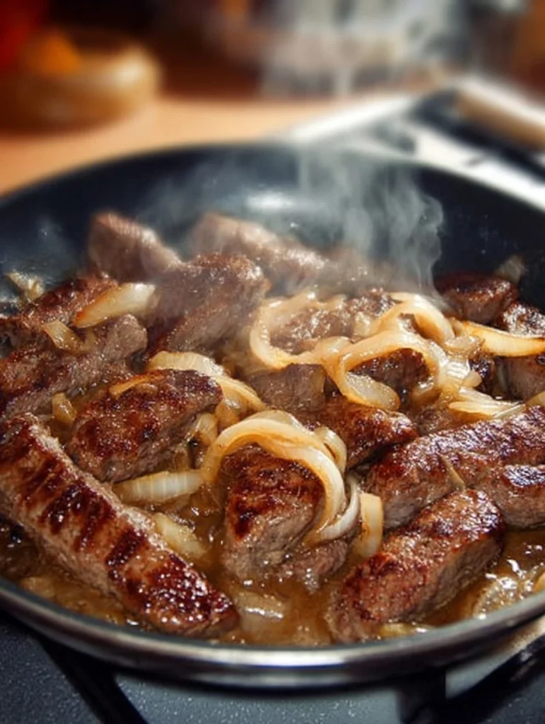 Sautéed Beef Liver and Onions served on a plate