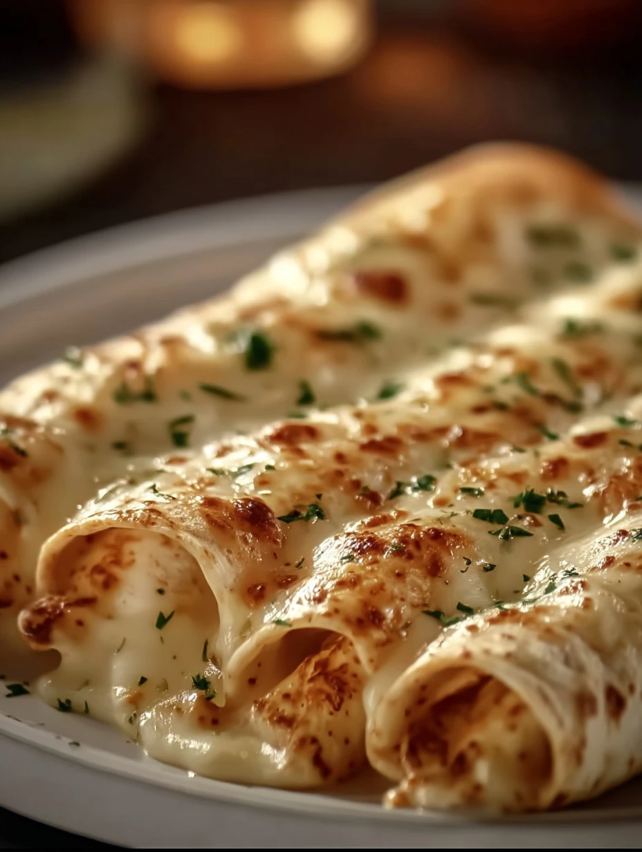 Cheesy chicken tortilla wraps with fresh ingredients and melted cheese