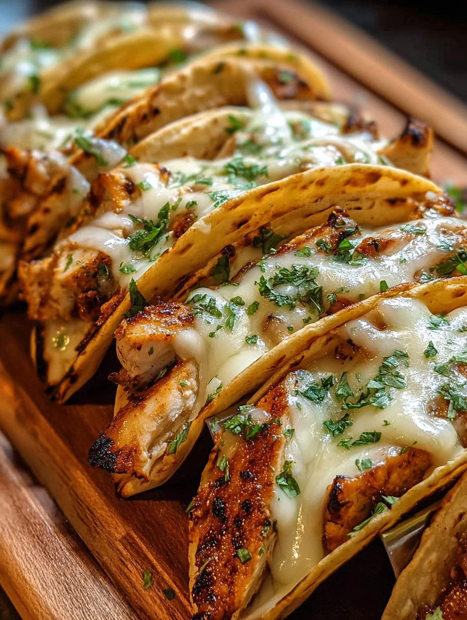 Cheesy Garlic Chicken Wraps with fresh ingredients and savory flavors