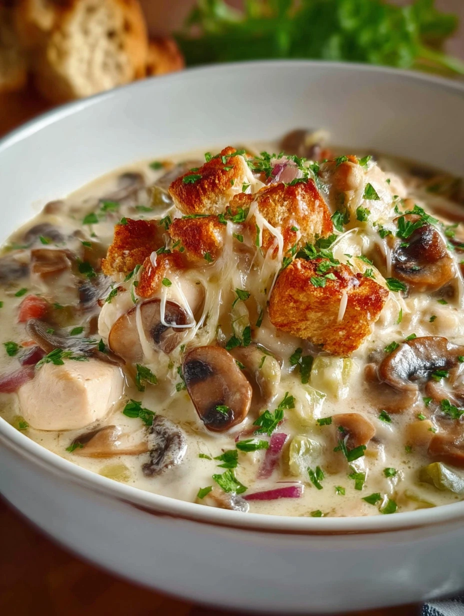 Creamy Chicken A La King served with vegetables and rice