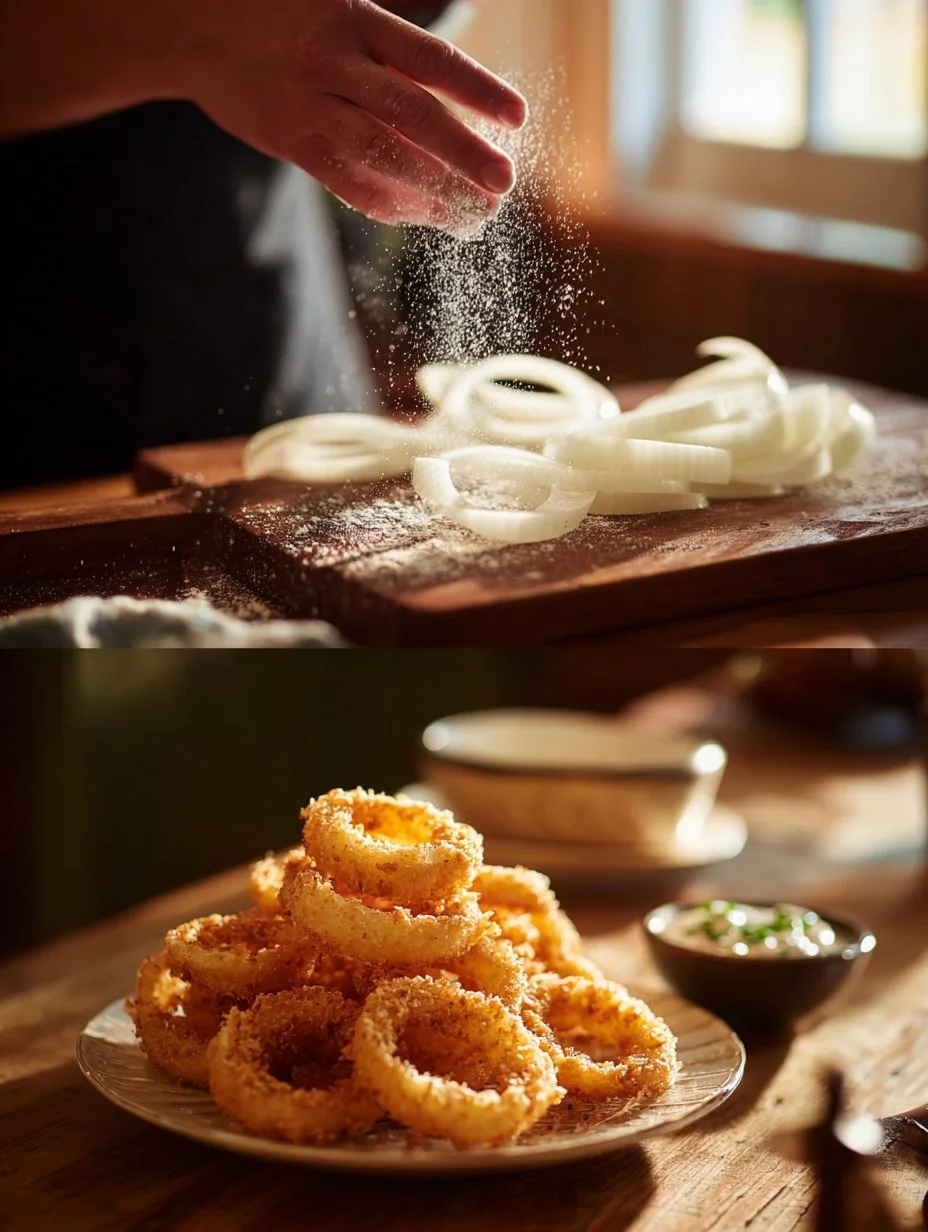 Crispy air fryer fried onions in a bowl, ready to enhance your meals.