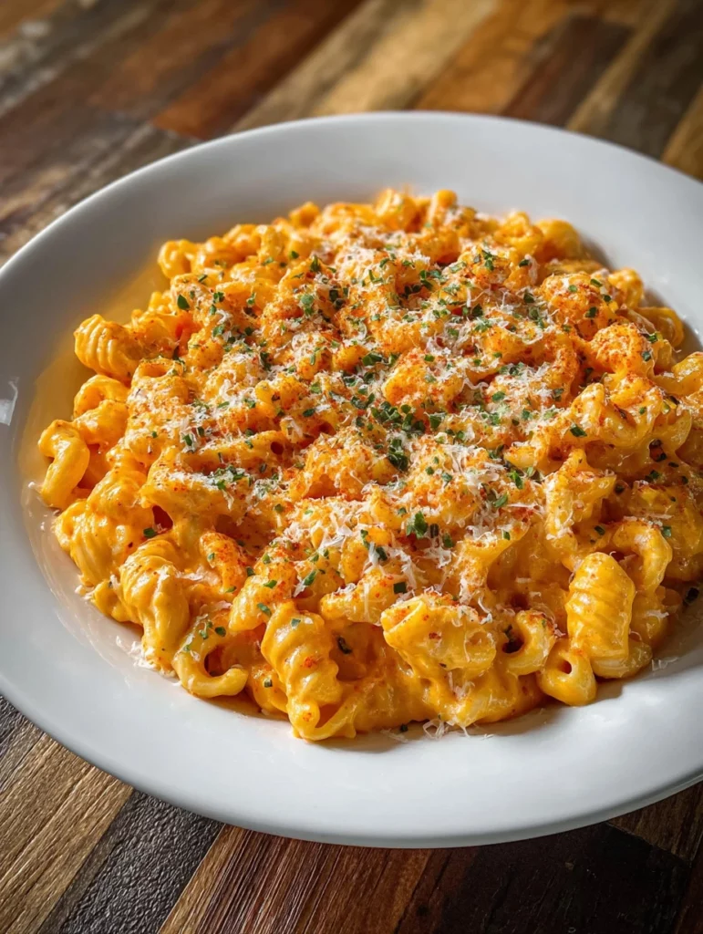Delicious Crockpot Chicken Pasta dish served with herbs and cheese.