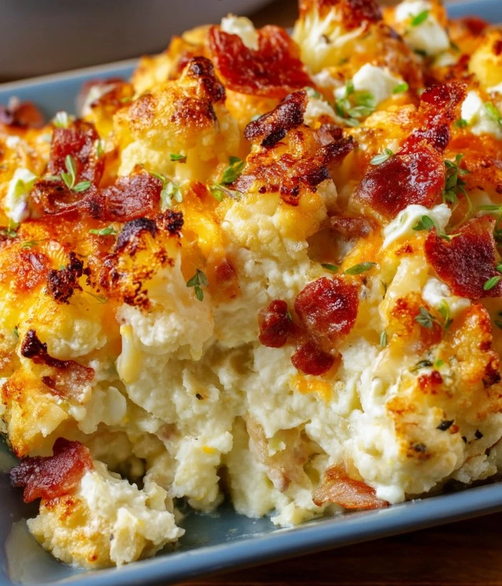 Delicious cauliflower side dish served on a plate
