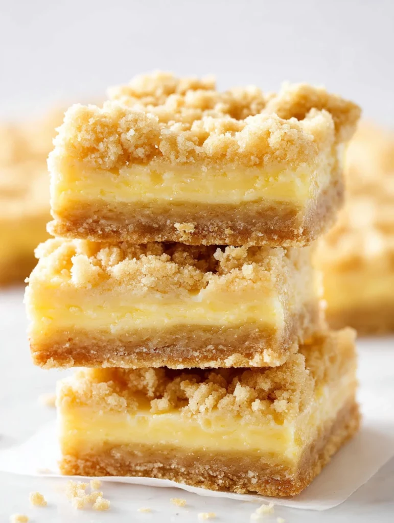 Delicious lemon oat bars with a golden crust and vibrant lemon flavor