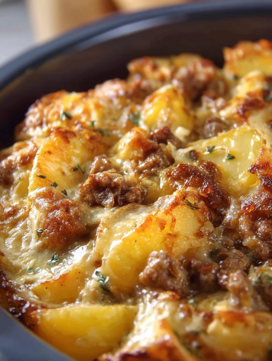 A colorful one-pot meal with vegetables and protein cooked together in one dish.