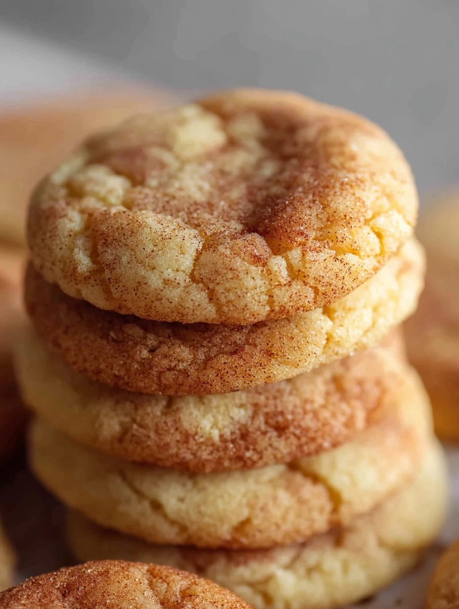 Soft and chewy snickerdoodle cookies with cinnamon sugar topping