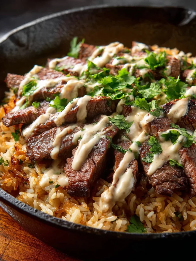 Delicious steak quesadillas filled with steak and rice, ready to be enjoyed.