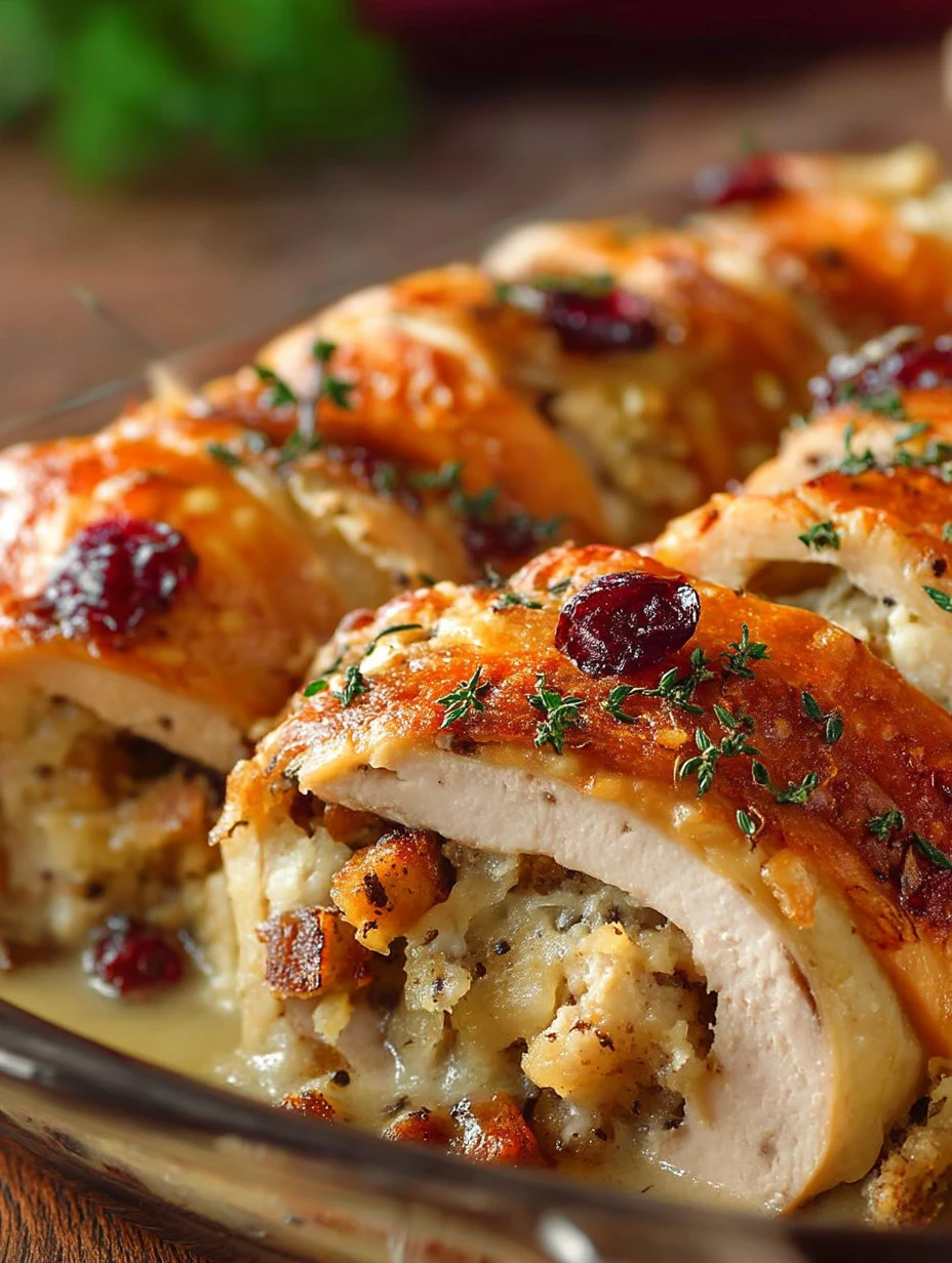 Turkey & stuffing roll ups served on a plate, ideal for tasty meals