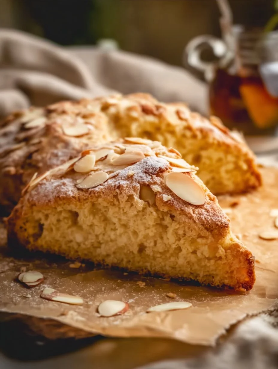 Freshly baked almond flour scones on a plate, perfect for gluten-free diets.