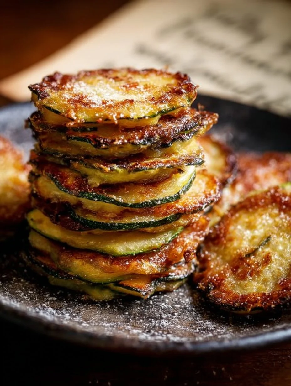 Baked cheesy zucchini stacks fresh out of the oven, golden and delicious.