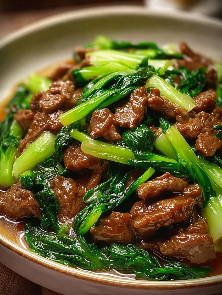 Delicious Beef Bok Choy Stir-fry featuring tender beef and fresh vegetables
