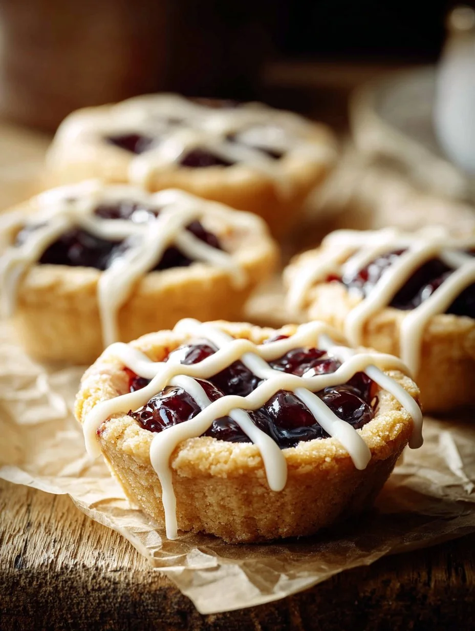 Delicious homemade Berry Cookie Cups topped with fresh berries