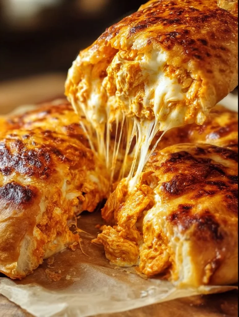 Delicious Buffalo Chicken Cheese Bake prepared and served in a casserole dish