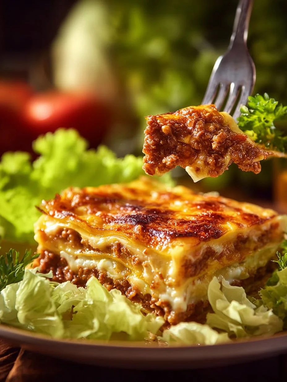 Delicious cabbage roll casserole baked with savory ingredients and melted cheese