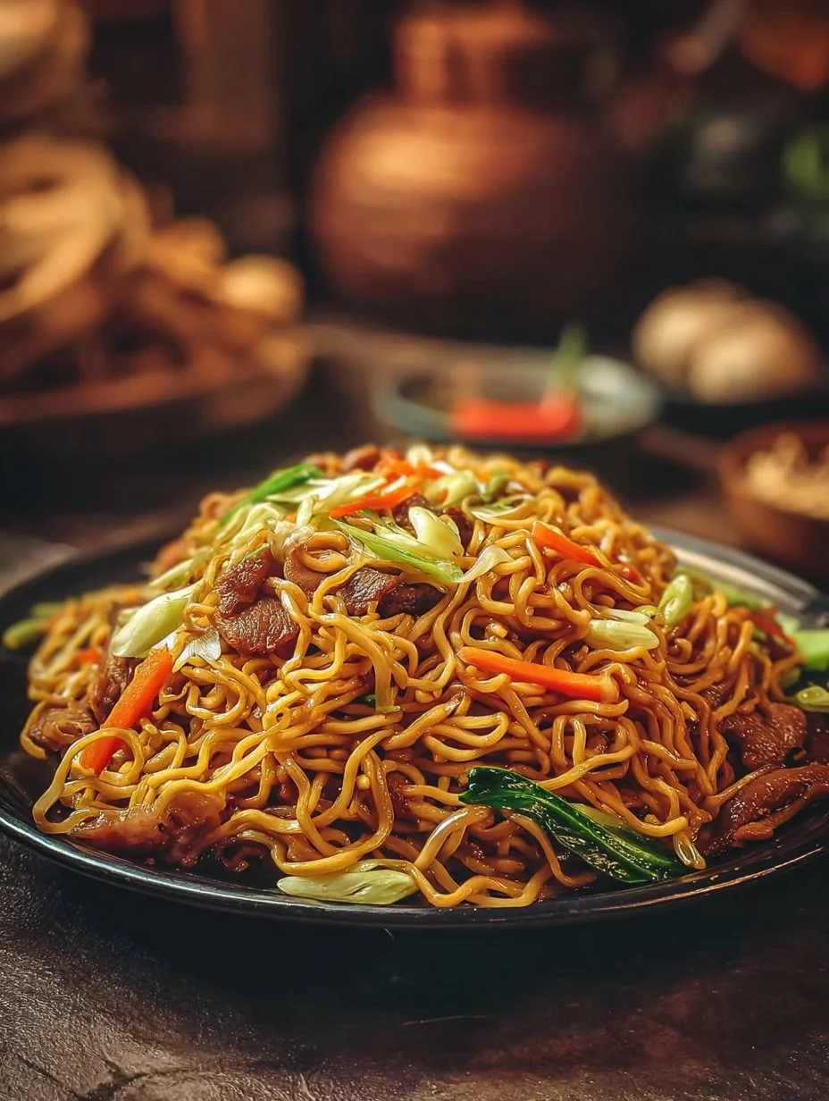 Delicious Chicken Chow Mein with the best savory Chow Mein sauce