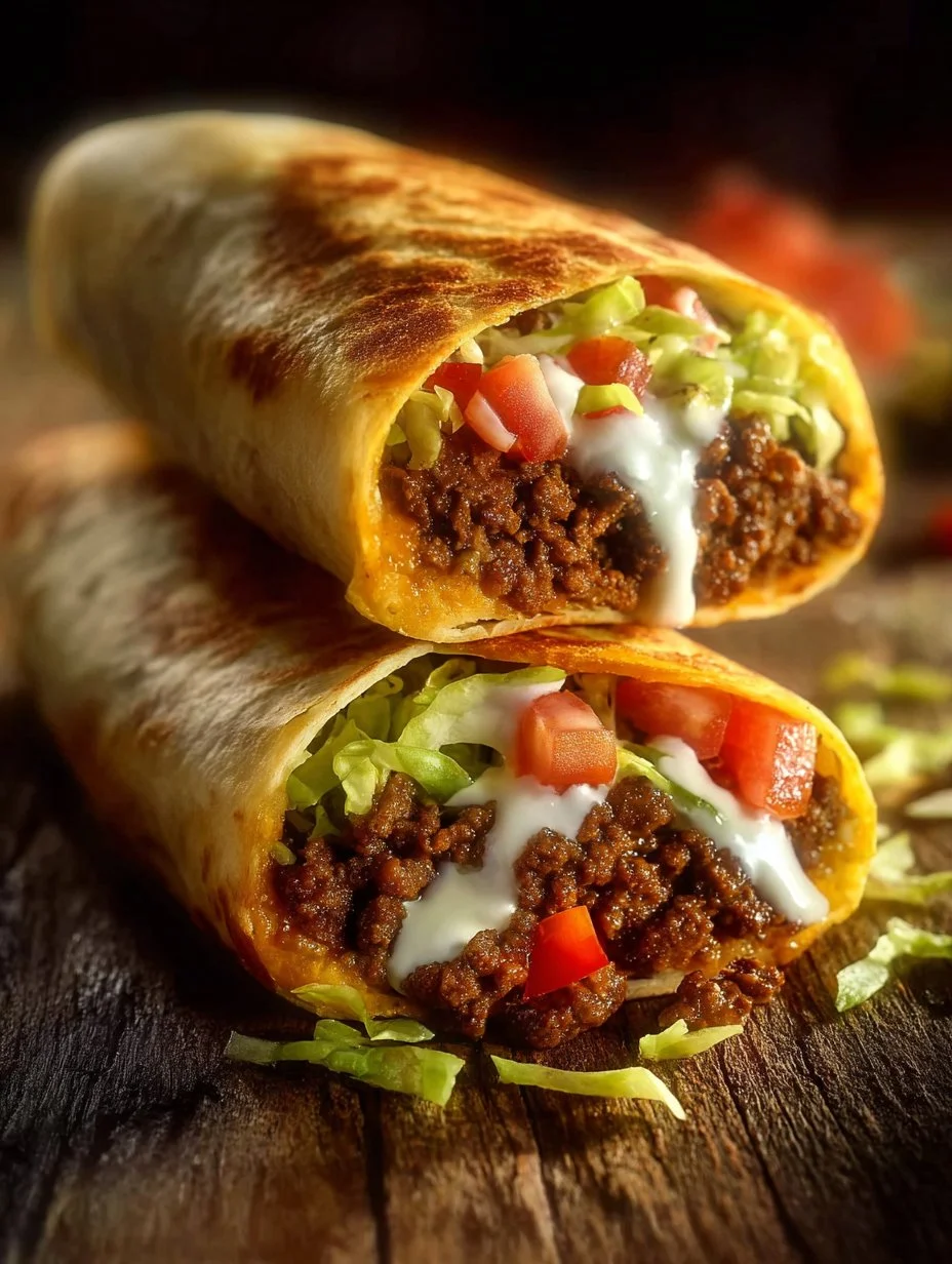 Delicious Crunch Wrap Supreme featuring crispy textures and savory fillings