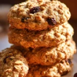 Plate of Date & Everything Cookies with chocolate chips and nuts