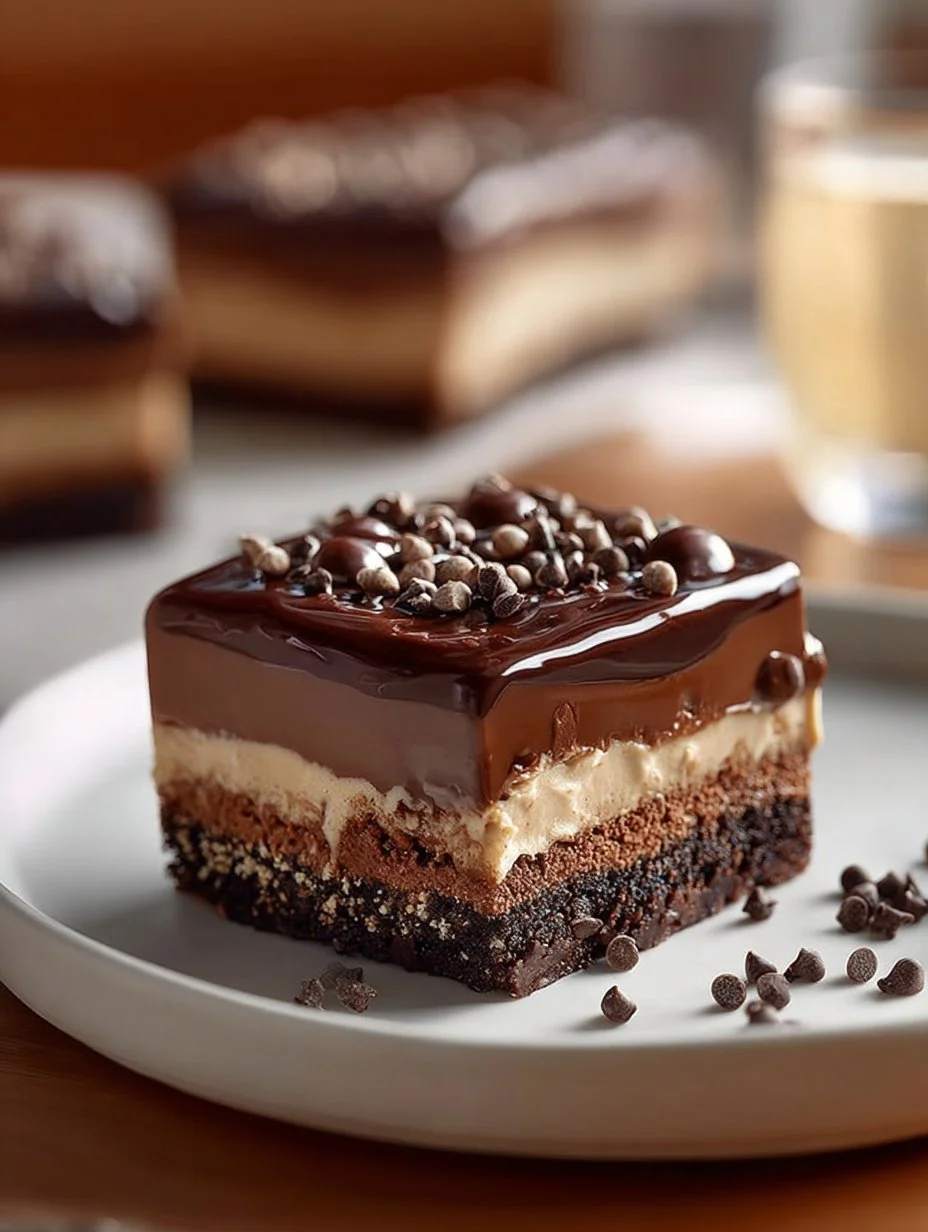 Delicious Earthquake Cake topped with cream cheese icing and nuts