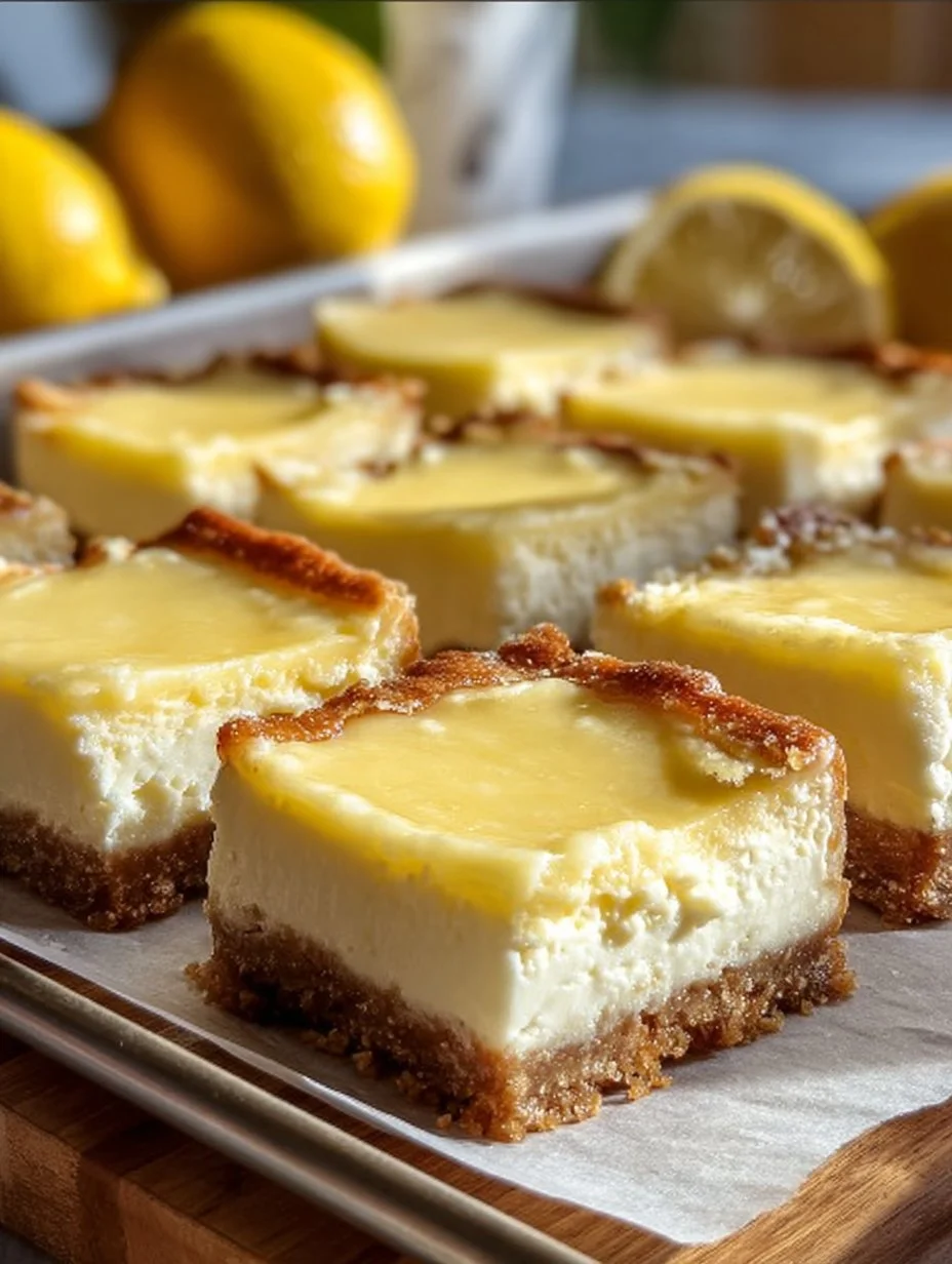 Lemon Cream Cheese Squares - a refreshing dessert with zesty lemon and cream cheese.