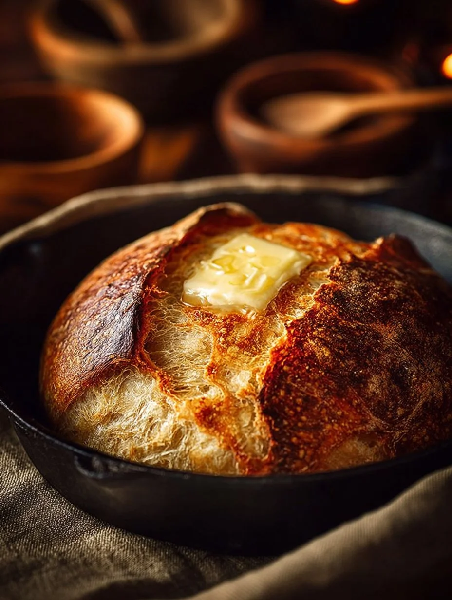 Homemade stovetop bread cooked on the stovetop with no oven needed.