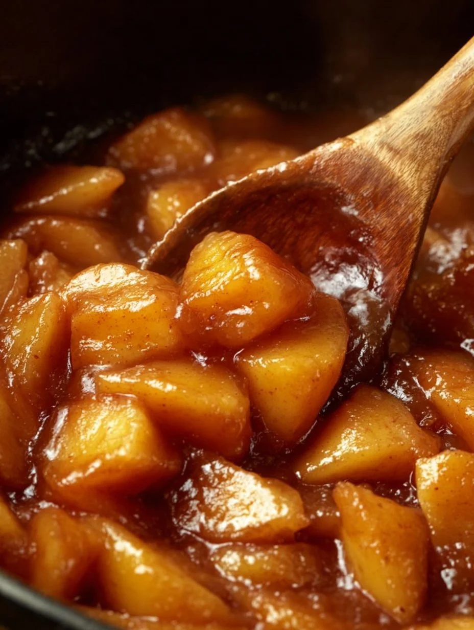 Delicious southern fried apples cooked with cinnamon and butter