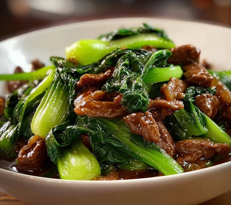 Stir-fried Beef and Bok Choy