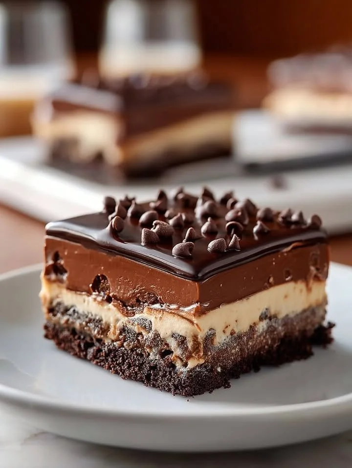 Deliciously gooey Earthquake Cake with chocolate and cream cheese