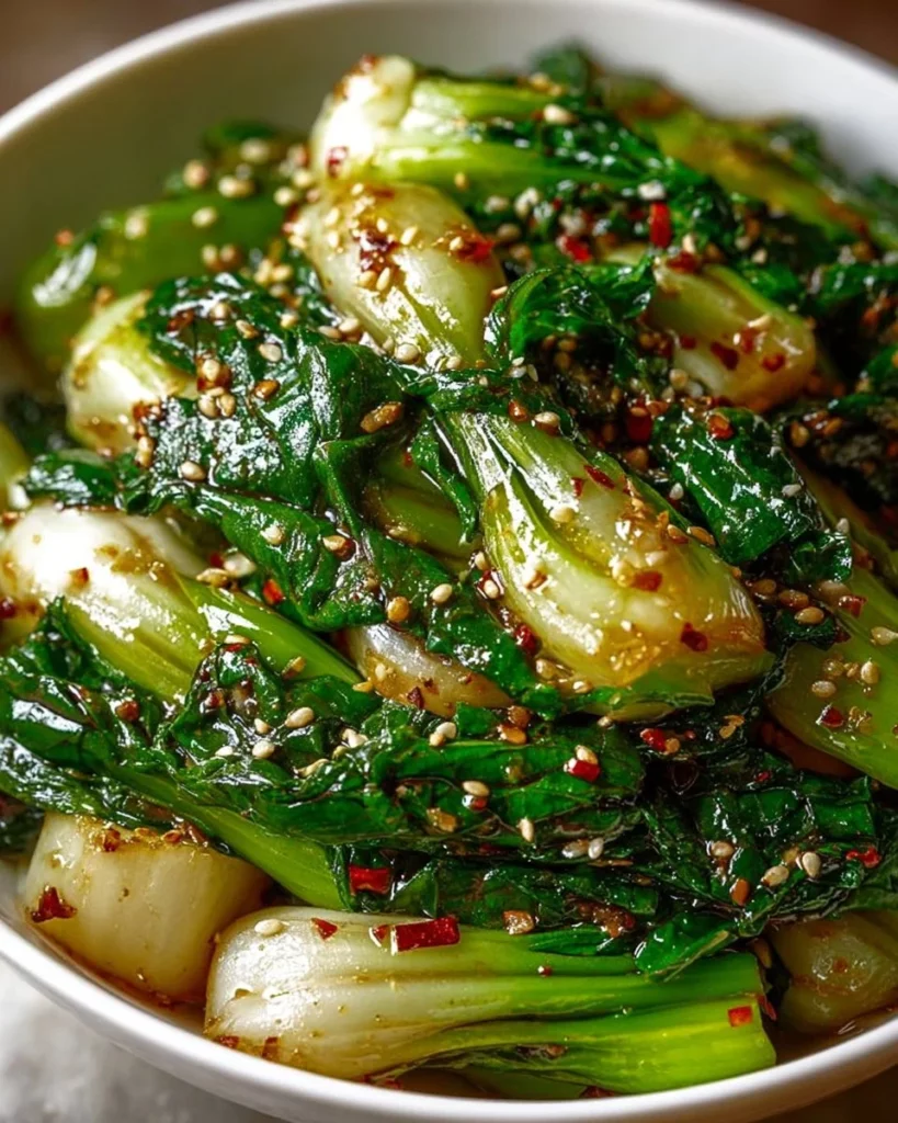 Delicious garlic ginger bok choy stir-fry with vibrant vegetables