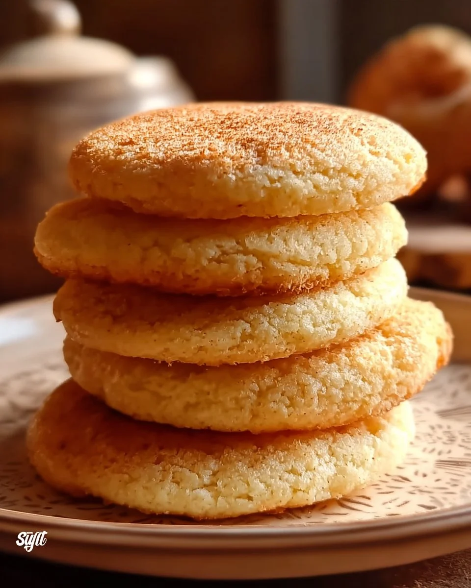 Delicious old fashioned Southern Tea Cakes on a rustic wooden table