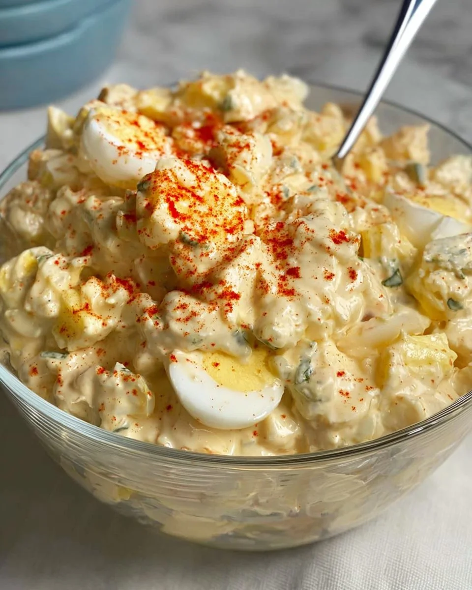 Southern-Style Potato Salad with a Kick recipe featuring vibrant ingredients