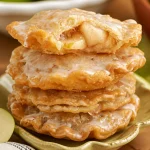 Delicious deep fried apple hand pies with crispy crust and apple filling